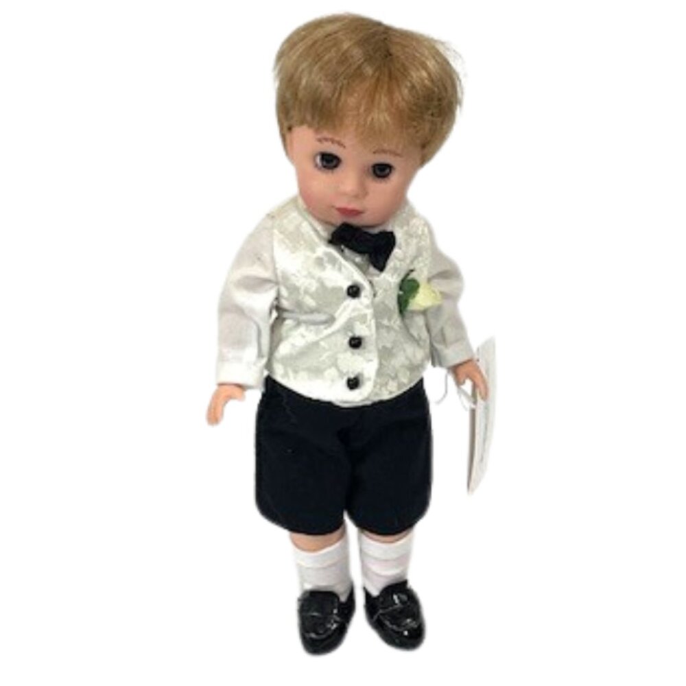Madame Alexander 8" Ring Bearer doll with stand.